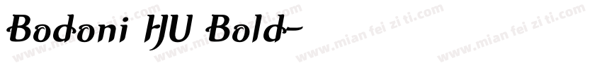 Bodoni HU Bold字体转换
